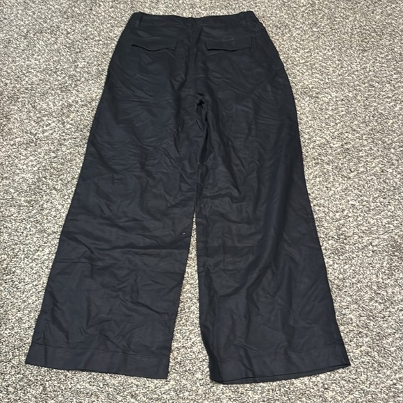 NWT! GAP Black High Rise Linen-Cotton Pleated Wide Leg Pants  - Multiple Sizes🔹 - Picture 11 of 11